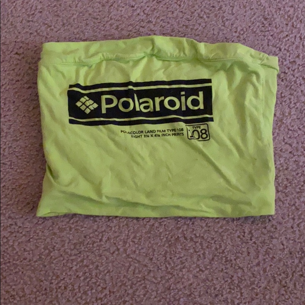 neon polaroid tube top